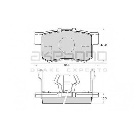 Jeu de quatre plaquettes de...