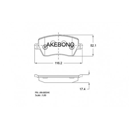 Jeu de quatre plaquettes de...