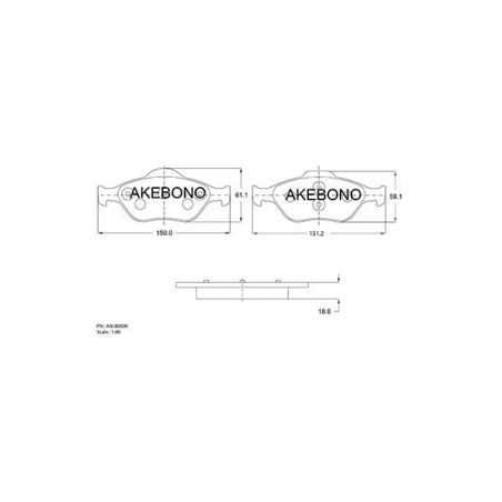 Jeu de quatre plaquettes de...