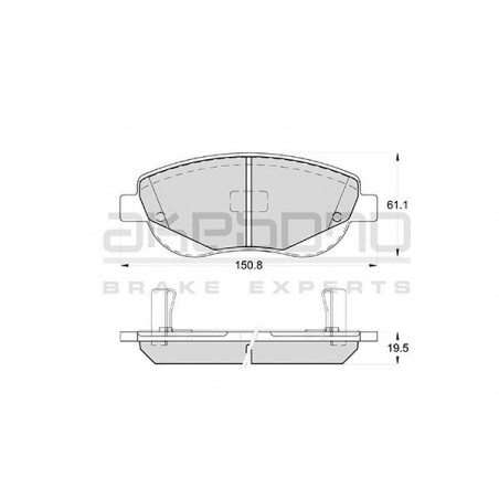 Jeu de quatre plaquettes de...