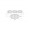 Jeu de quatre plaquettes de frein à disque AKEBONO