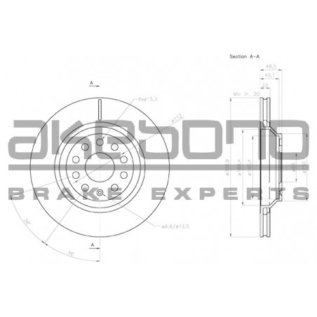 Disque de frein à l'unité...