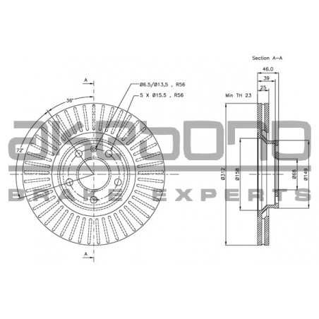Disque de frein à l'unité...