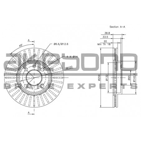 Disque de frein à l'unité...