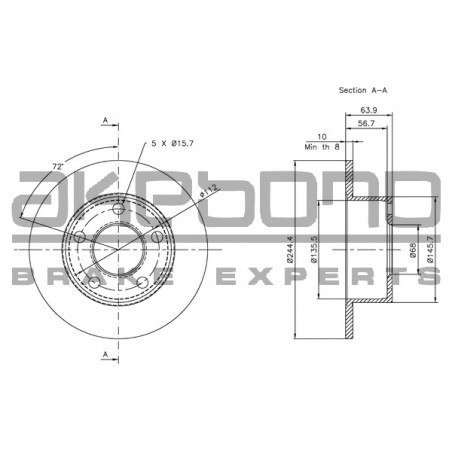 Disque de frein à l'unité...