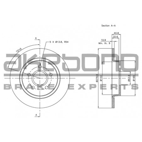 Disque de frein à l'unité...