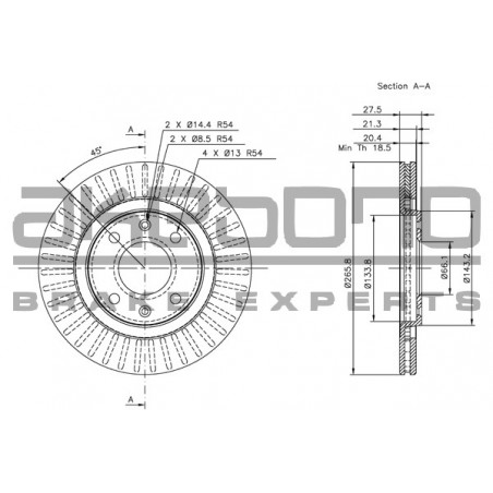 Disque de frein à l'unité...