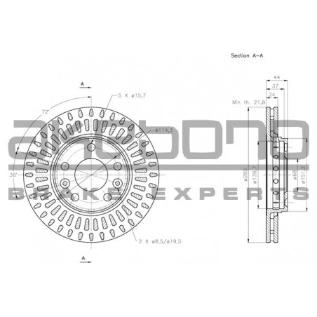 Disque de frein à l'unité...