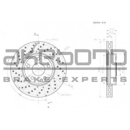 Disque de frein à l'unité...