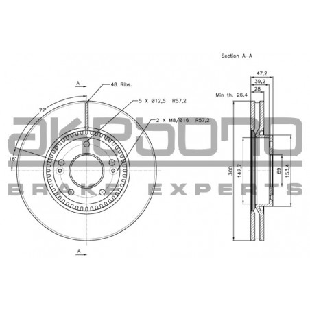 Disque de frein à l'unité...