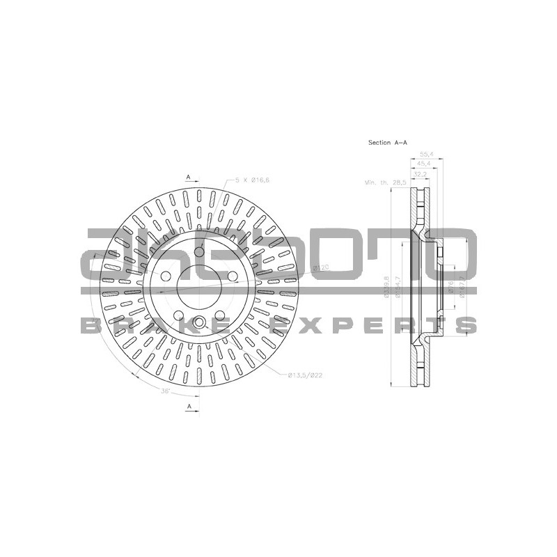 Disque de frein à l'unité AKEBONO