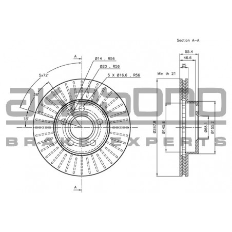 Disque de frein à l'unité...