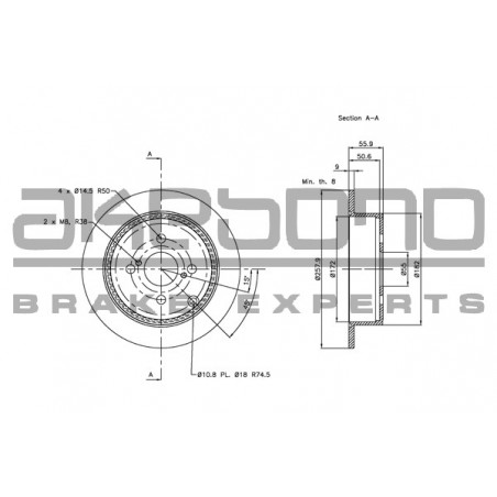 Disque de frein à l'unité...