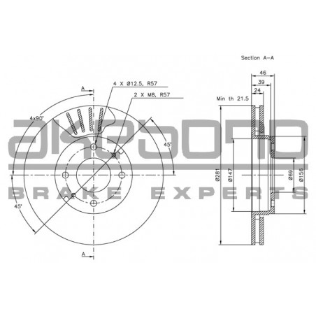 Disque de frein à l'unité...
