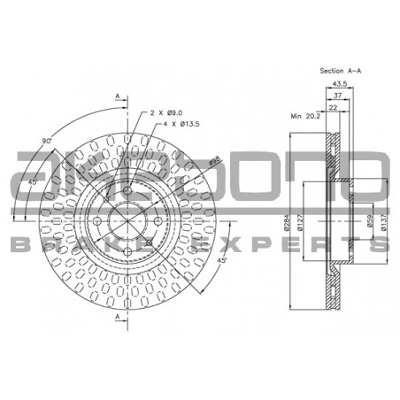 Disque de frein à l'unité...