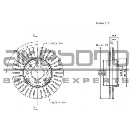 Disque de frein à l'unité...