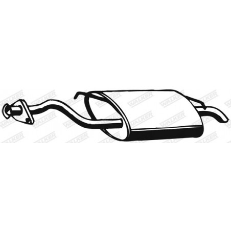 Silencieux arrière WALKER