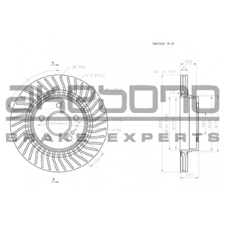 Disque de frein à l'unité...