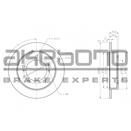 Disque de frein à l'unité...