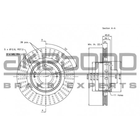Disque de frein à l'unité...