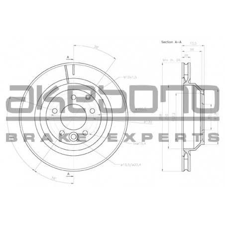 Disque de frein à l'unité...