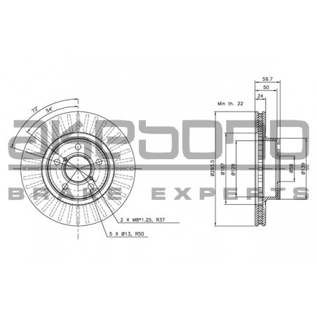 Disque de frein à l'unité...