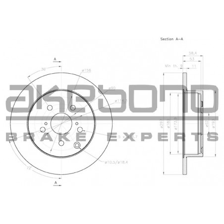 Disque de frein à l'unité...