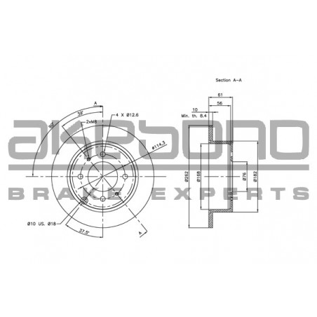 Disque de frein à l'unité...