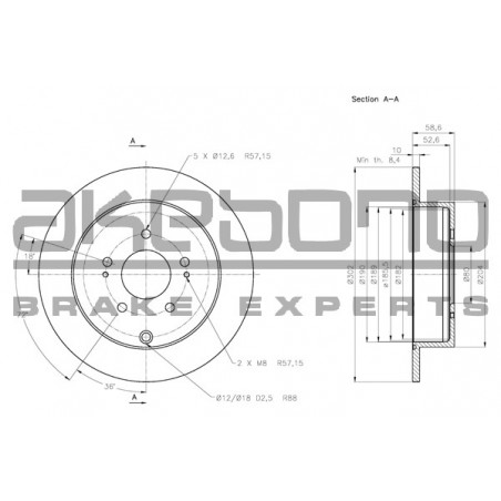 Disque de frein à l'unité...