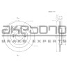Disque de frein à l'unité AKEBONO