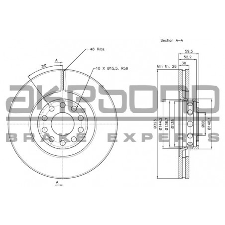 Disque de frein à l'unité...