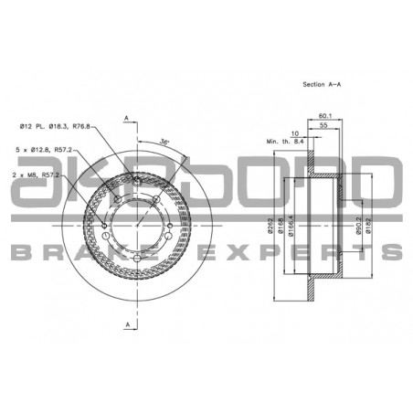 Disque de frein à l'unité...