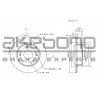 Disque de frein à l'unité AKEBONO