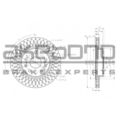 Disque de frein à l'unité...