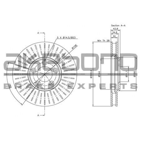 Disque de frein à l'unité...
