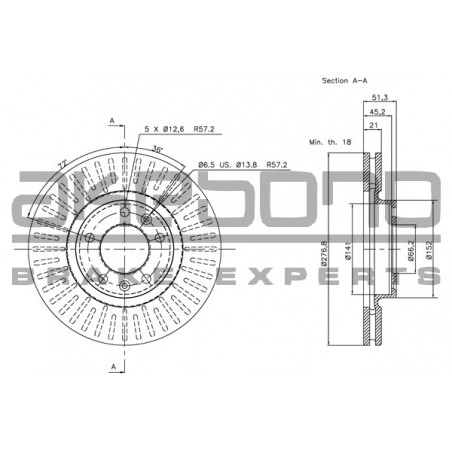 Disque de frein à l'unité...