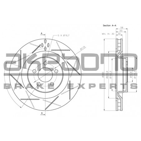 Disque de frein à l'unité...