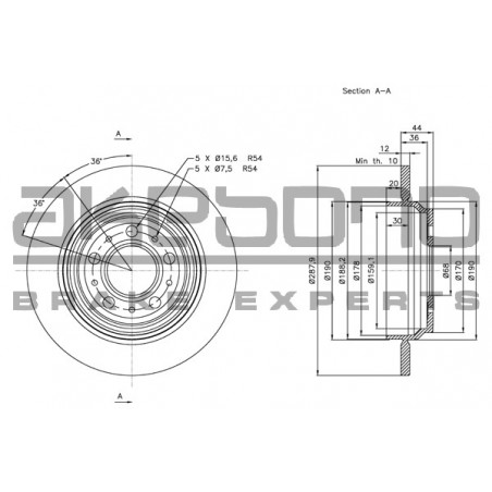 Disque de frein à l'unité...