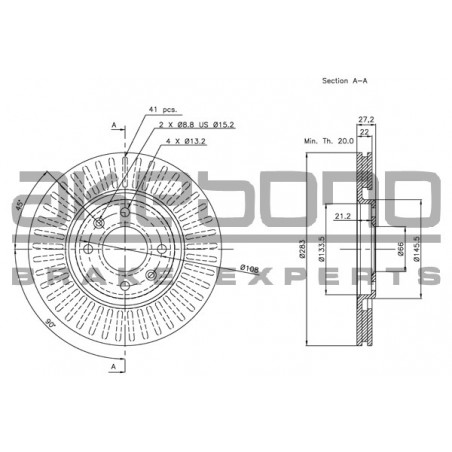 Disque de frein à l'unité...