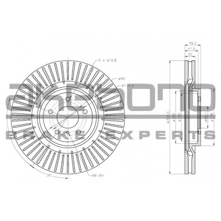 Disque de frein à l'unité...