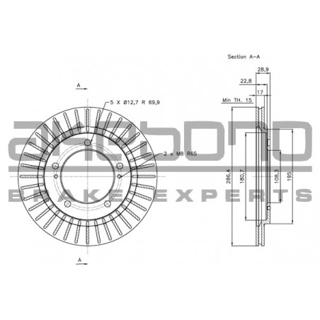 Disque de frein à l'unité...