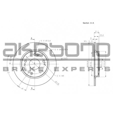 Disque de frein à l'unité...