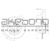 Disque de frein à l'unité AKEBONO
