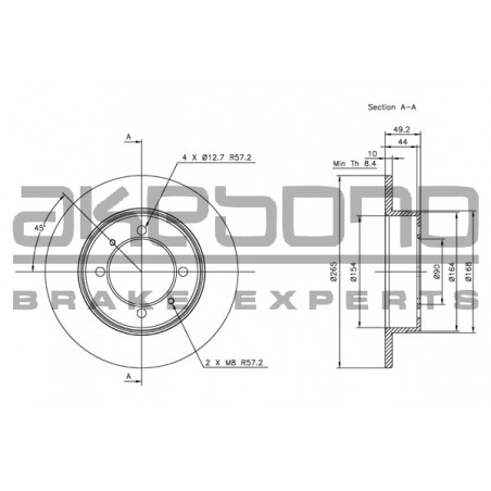 Disque de frein à l'unité...