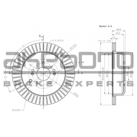 Disque de frein à l'unité...