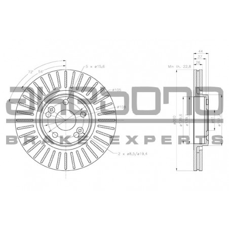 Disque de frein à l'unité...