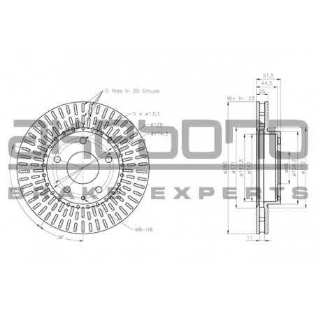 Disque de frein à l'unité...