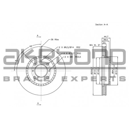 Disque de frein à l'unité...