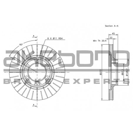 Disque de frein à l'unité...