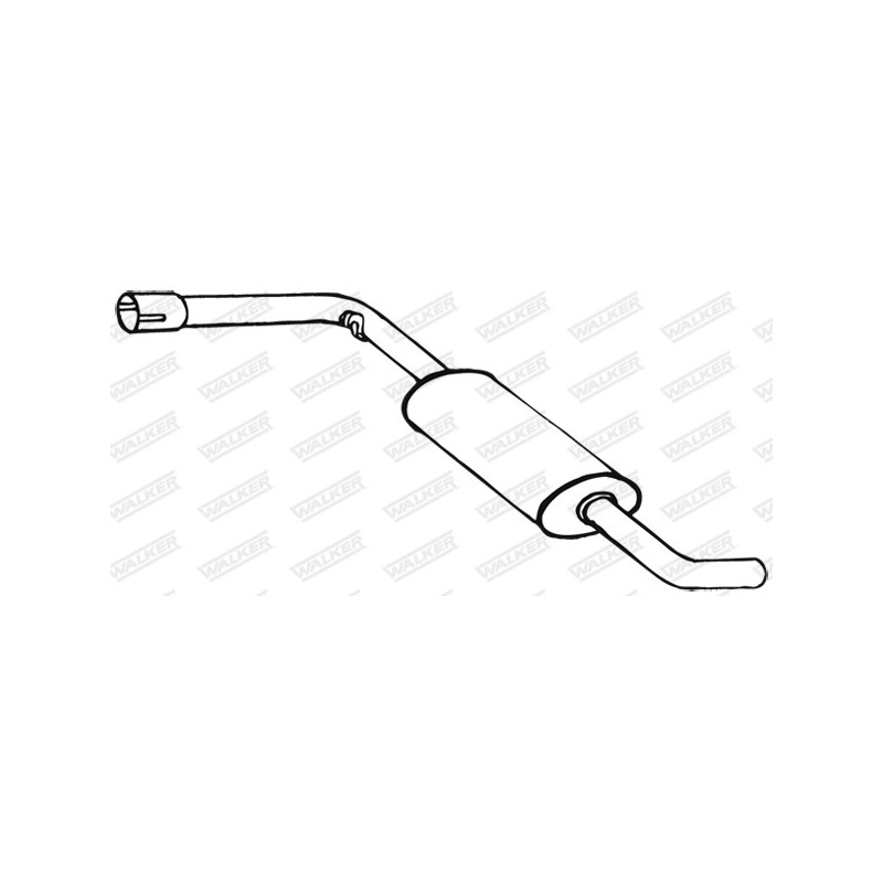 Silencieux intermédiaire WALKER